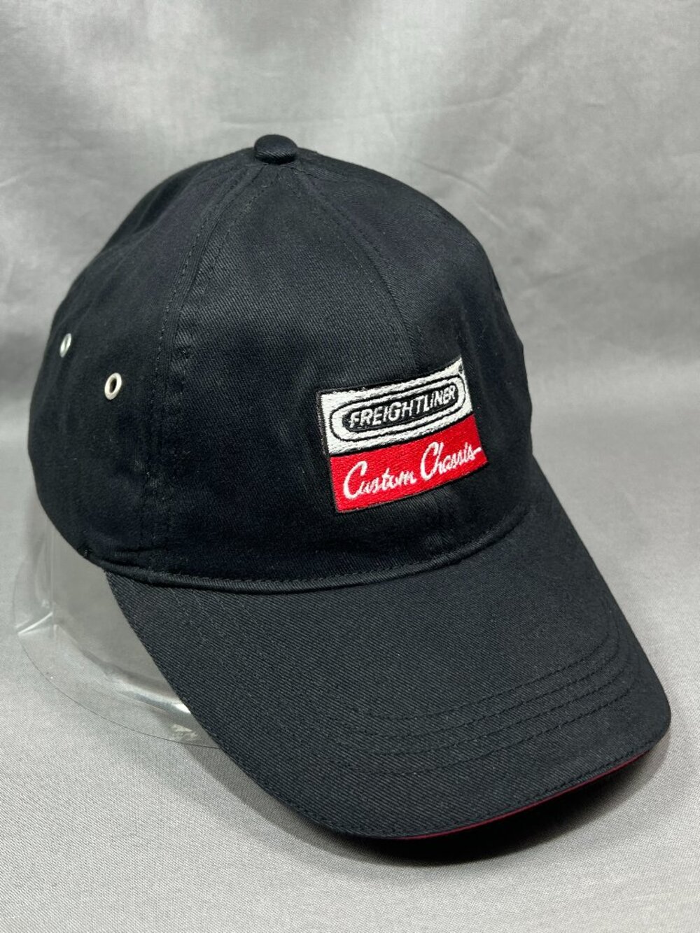 Freightliner Custom Chassis Baseball Hat Black Red Trucker Strapback Adult Cap